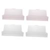 Beaupretty 4Pcs Nail Grinding Tool Organizer Portable Manicure Tool Cases for Salon Use Durable Nail Tool Box with Transparent Design Storage for Home Professional view 1