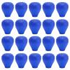20pcs Blue Silicone Makeup Brush Covers for Travel and Storage Protection view 1