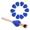 20pcs Blue Silicone Makeup Brush Covers for Travel and Storage Protection view 2