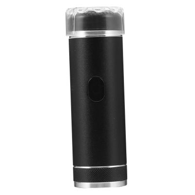 MUCKLILY 1Pc Portable Travel Electric Shaver for Men Ergonomic Design Rechargeable Wet Dry Use Compact Razor with Blades for Home and Travel Black