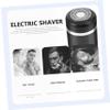 MUCKLILY 1Pc Portable Travel Electric Shaver for Men Ergonomic Design Rechargeable Wet Dry Use Compact Razor with Blades for Home and Travel Black view 3