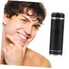 MUCKLILY 1Pc Portable Travel Electric Shaver for Men Ergonomic Design Rechargeable Wet Dry Use Compact Razor with Blades for Home and Travel Black view 4