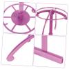 Gogogmee Multi-Purpose Wig Stand Holder 3-Piece Display Rack for Wigs and Hats Adjustable Height for Styling and Traveling Compatible Hairpieces view 3