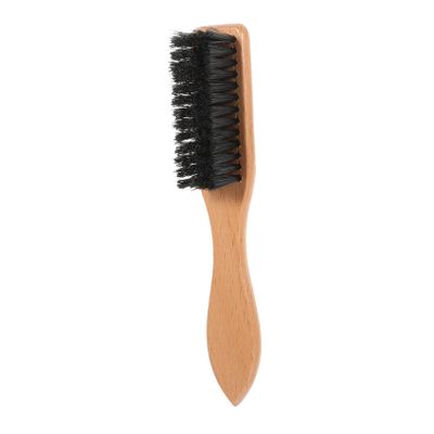 GANAZONO Beard Styling Tool Ergonomic Wooden Handle Natural Bristle Beard Brush for Grooming and Shaping Mustaches for Mens Daily Beard Care
