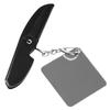 EXQUIMEUBLE Portable Folding Comb Keychain with Mirror Beard Comb for Men Lightweight and Durable Fine Tooth Design for Grooming the Go view 1