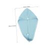 JECOMPRIS Hair Drying Cap Absorbent Wet Hair Plopping Wrap Microfiber Quick Dry for Girls view 2