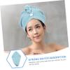 JECOMPRIS Hair Drying Cap Absorbent Wet Hair Plopping Wrap Microfiber Quick Dry for Girls view 3