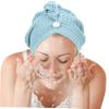 JECOMPRIS Hair Drying Cap Absorbent Wet Hair Plopping Wrap Microfiber Quick Dry for Girls view 4