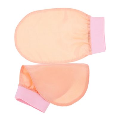 BATHVEVE 2Pcs Exfoliating Shower Gloves Soft Silk Bath Mitts for Gentle Skin Scrubbing for Body Exfoliation and Skin Cleansing