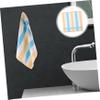 BESPORTBLE 3pcs Soft Cotton Boys and Girls Towels 13.39 Inch Striped Face Cloths Absorbent Wash Rags for Bathing for Children and Toddlers Lightweight and Comfortable view 3