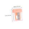 Gogogmee 4Pcs Eyebrow Pencil Sharpener Lid Single Hole Cosmetic Sharpener for Makeup Tools Sturdy Rust-Resistant Design for Eyeliner and Brow Pencils Random Color view 2