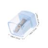 Gogogmee 4Pcs Eyebrow Pencil Sharpener Lid Single Hole Cosmetic Sharpener for Makeup Tools Sturdy Rust-Resistant Design for Eyeliner and Brow Pencils Random Color view 3