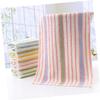 BEBEMOKO 4Pcs Colorful Striped Cotton Towels Absorbent Quick Dry Washcloths for Face and Bath Random Styles and Skin Friendly for Household Use view 2