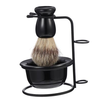 ERINGOGO 1Set Convenient Beard Shaving Brush with Wear Resistant Shaving Bowl Professional Shaving Accessory for All Beard Types Durable and Easy to