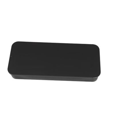 Cabilock Portable Sliding Top Tin Box Elongated Metal Case for Glasses and Cosmetics Compact Storage for Jewelry and Beauty Tools Sturdy Design Matte