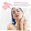 BATHVEVE 2Pcs Exfoliating Bath Scrubber Soft Back Wash Gloves Pulling Strip for Spa Experience Gentle Skin Friendly Material for Smooth Skin Care and Relaxation view 4