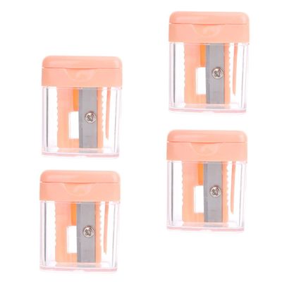 GANAZONO 4Pcs Makeup Sharpener for Eyeliner and Eyebrow Pencils Durable and Resistant Essential Cosmetic Tool for All Pencil Random Colors