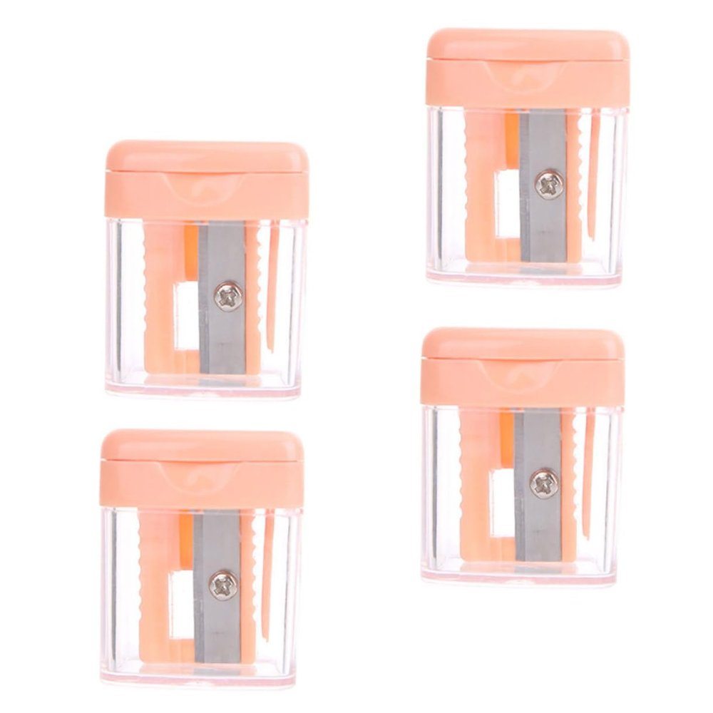 GANAZONO 4Pcs Makeup Sharpener for Eyeliner and Eyebrow Pencils Durable and Resistant Essential Cosmetic Tool for All Pencil Random Colors