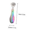 BATHVEVE Stainless Steel Folding Foot Scraper 1 Piece Callus Remover Tool for Dead Skin Removal Portable Pedicure Accessory for Men and Women at Home or Salon view 2