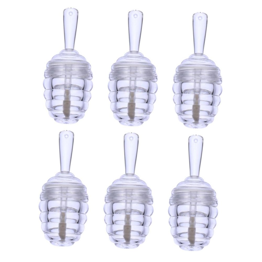KAILIKETIY 8ml Mini Honeycomb Lip Gloss Tubes 6 Pack Empty Lip Balm Containers for DIY Cosmetics Travel Friendly