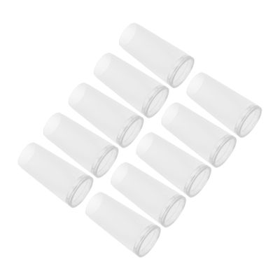 BIUDECO 10Pcs Makeup Brush Covers Durable Transparent Protective Caps for Makeup Brush Heads Reusable Holder for Travel and Home Use Easy to Clean and Maintain
