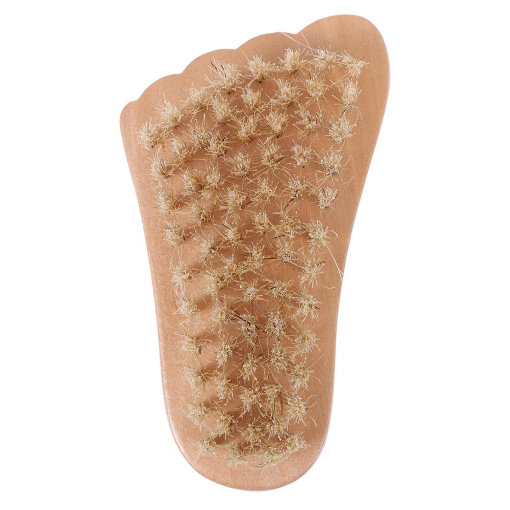 Beaupretty 1Pc Wooden Pig Bristle Nail Brush Simple Manicure Brush for Nail Art Clean Up Natural Bristles Lightweight Design for Home Salon Use