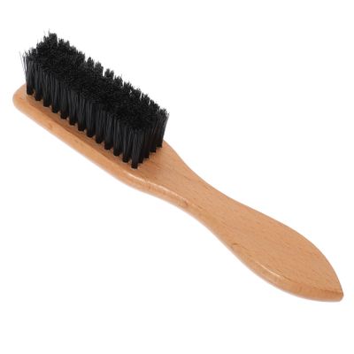 LIFKOME Practical Wooden Bristle Beard Comb Brush for Men Natural Bristle Beard Styling Tool Portable Brush with Beech Handle for Beard Care and Maintenance