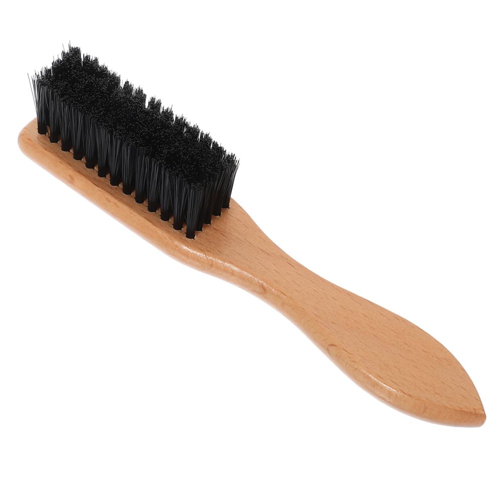 LIFKOME Practical Wooden Bristle Beard Comb Brush for Men Natural Bristle Beard Styling Tool Portable Brush with Beech Handle for Beard Care and Maintenance