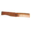 GANAZONO 1Pc Portable Wooden Folding Beard Comb with Leather Case Durable Hair Styling Brush for Men Smooth Surface Promotes for Friends and Lovers view 1
