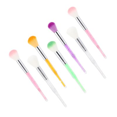 BATHVEVE 7Pcs Dust Brush for Nail Cleaning and Manicure Mixed Color Brushes with Dense Bristles for Nail Art Portable and Durable Nail Dust Cleaner