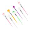 BATHVEVE 7Pcs Dust Brush for Nail Cleaning and Manicure Mixed Color Brushes with Dense Bristles for Nail Art Portable and Durable Nail Dust Cleaner view 1