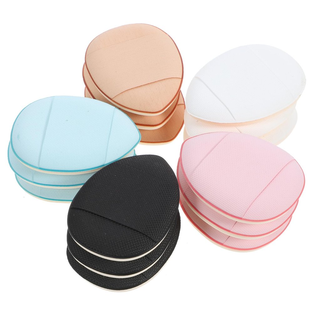 PartyKindom 15Pcs Fingertip Makeup for Loose Powder Compact Portable Cosmetic Tools for Precision Application and Touchups for Foundation Concealer