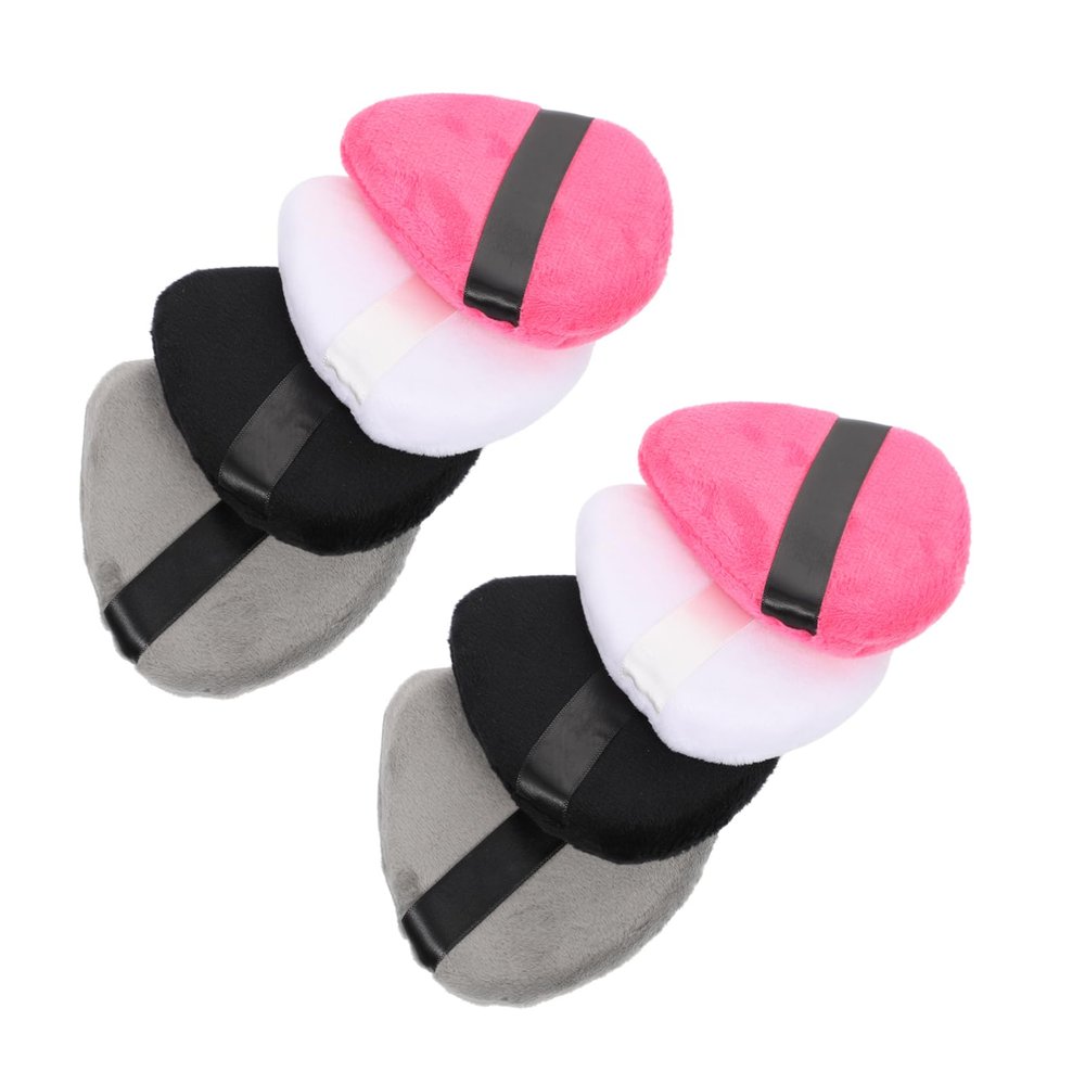 BATHVEVE 8Pcs Drop Shaped Cosmetics Puff for Makeup Application Compact Safe and Gentle Tools for Beginners and Artists for Loose and Pressed Powder Use