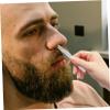 Beaupretty 1Pc Stainless Steel Vibrissa Scissors for Nose and Eyebrow Trimming Safe Round Head Design for Men and Women Portable Grooming Tool for Facial Hair Care view 4
