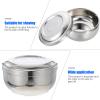 BESTYASH 1Pc Sturdy Lidded Shaving Bowl for Men Capacity Soap Bowl Durable Stainless Steel Barber Shop Shaving Container Comfortable Grip Smooth Surface Design view 2