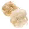 EXQUIMEUBLE Curly Bun Hair Piece 2Pcs Synthetic Messy Bun Extensions for Women Elastic Band Wavy Ponytail Hair Ties for Casual and Formal Occasions view 1