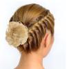EXQUIMEUBLE Curly Bun Hair Piece 2Pcs Synthetic Messy Bun Extensions for Women Elastic Band Wavy Ponytail Hair Ties for Casual and Formal Occasions view 4