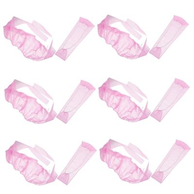 BESPORTBLE 20 Set of Disposable Non-woven Bras and Underwear for Women Breathable Sauna Spa Accessories Comfortable and Lightweight for Beauty Salons and Personal Care Pink