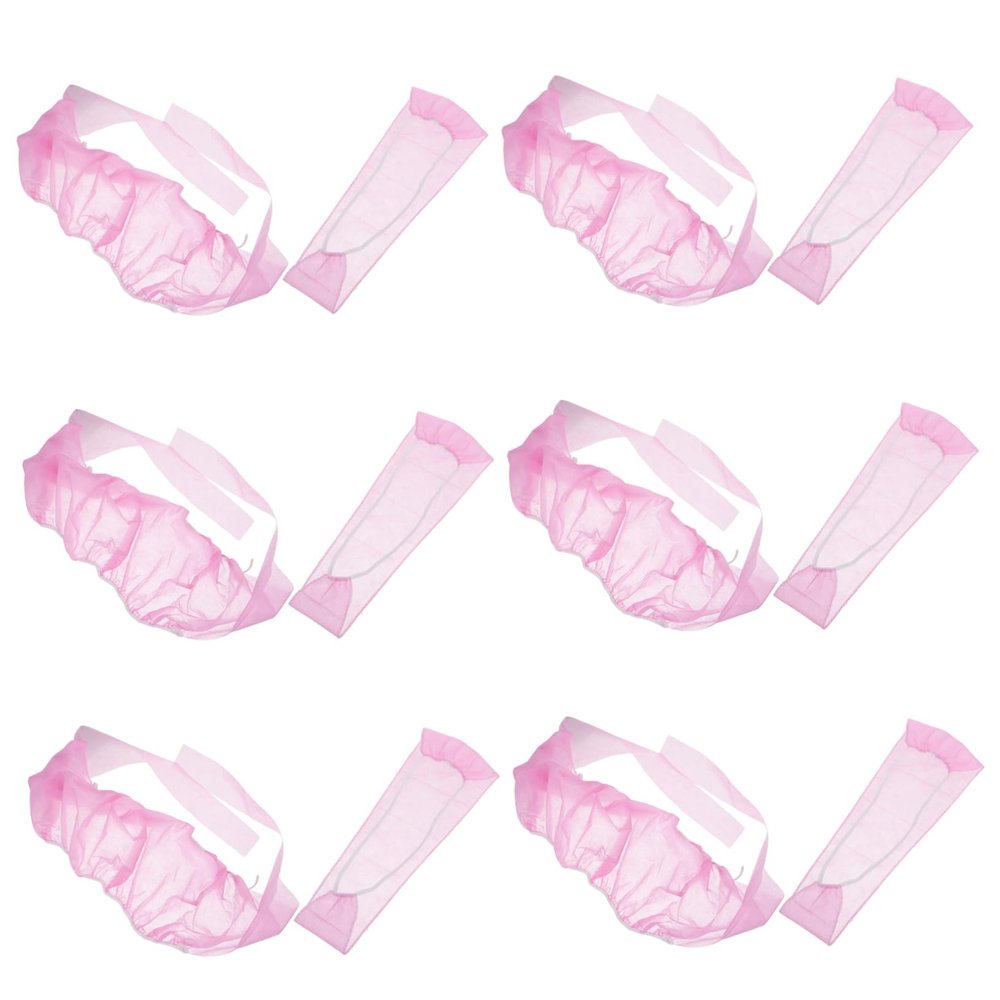 BESPORTBLE 20 Set of Disposable Non-woven Bras and Underwear for Women Breathable Sauna Spa Accessories Comfortable and Lightweight for Beauty Salons and Personal Care Pink