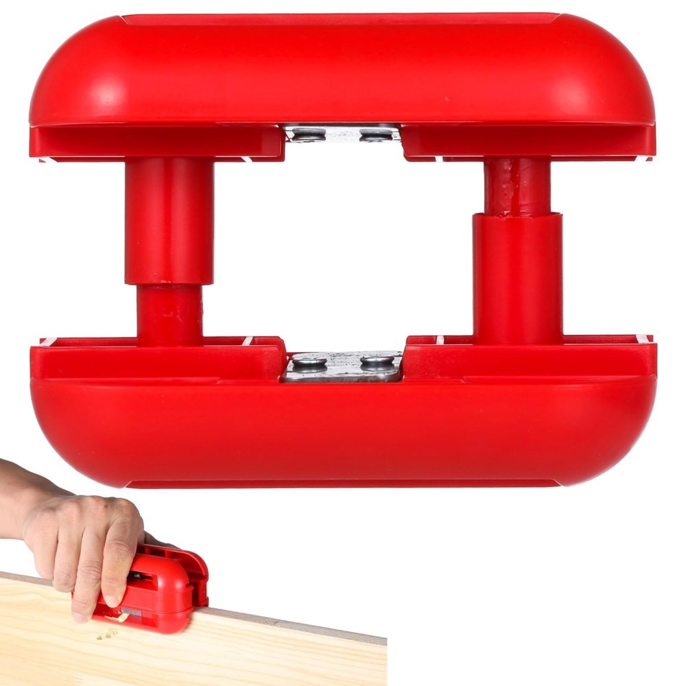 Veneer Edge Trimmer with 4 Tungsten Carbide Blades, Handheld Wood Edging Tool, Multi-Directional Trimmer for Precision Cuts