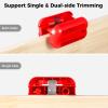 Veneer Edge Trimmer with 4 Tungsten Carbide Blades, Handheld Wood Edging Tool, Multi-Directional Trimmer for Precision Cuts view 2