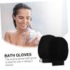 DECOMELODY 1Pair Exfoliating Bath Gloves Rayon Body Scrubbing Mitts for Deep Cleaning and Skin Nourishment for Spa and Home Use for Dead Skin Removal view 2