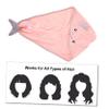 PartyKindom 3Pcs Cartoon Hair Drying Wrap Fast Drying Hair Care Cap for Women Super Absorbent Fleece Towel with Button for Home Travel Bath Spa Use view 4