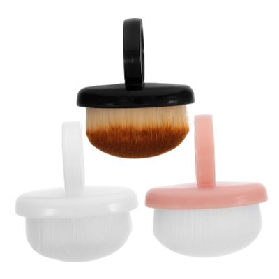 GALPADA 3Pcs Nail Brush Duster Soft Bristle Nail Cleaning Brushes for Manicure Portable Nail Tech Supplies with User Friendly Handle for Home and Salon Use