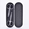 Healeved 2Pcs Stainless Steel Eyebrow Nose Hair Scissors Precision Makeup Trimmer Design for Easy Grooming for Eyebrow Shaping Nose Hair Removal Black view 3