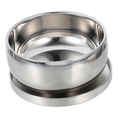 OUNONA Stainless Steel Shaving Soap Bowl Lid Practical Foaming Container for Men Sturdy Lathering Shave Bowl for Home or Travel Use