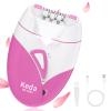 Epilator for Women, Smooth Glide Facial Hair Remover with 2 Speed & LED Light, Rechargeable Cordless Electric Epilator for Face, Bikini, Underarms, Arms, and Legs, Painless & Portable view 1