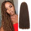 Passion Twist Hair 12 Inch 8 Packs Water Wave Crochet Hair Bohemian Braiding Hair for Boho Locs Pre Looped Crochet Braids Hair for Black Women 30# view 1