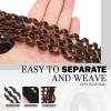 Passion Twist Hair 12 Inch 8 Packs Water Wave Crochet Hair Bohemian Braiding Hair for Boho Locs Pre Looped Crochet Braids Hair for Black Women 30# view 4