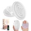 2 PCS Meridian Brush Massage Body Brush, 2025 Upgraded Meridian Massage Brushes with 10 ML Essential Oil, Full Body Relaxation Cellulite Massager Brushes for Belly, Arms, Legs, Back (White) view 1